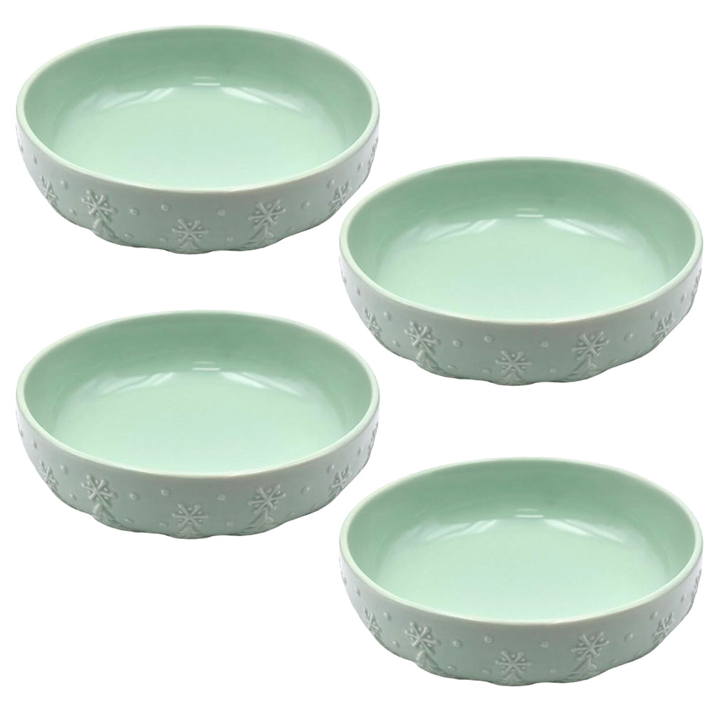 32oz Bowls, Set of 4-Frosty Forest Mint