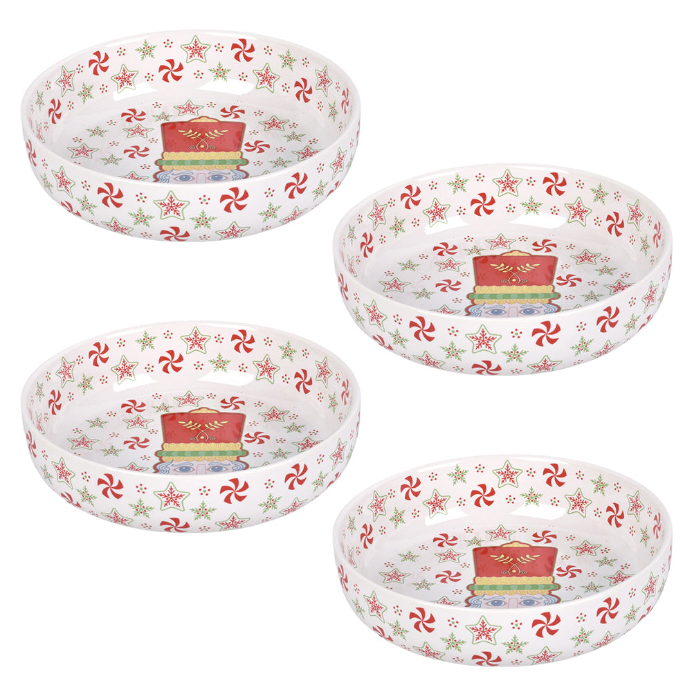 32oz Bowls, Set of 4-Nutcracker