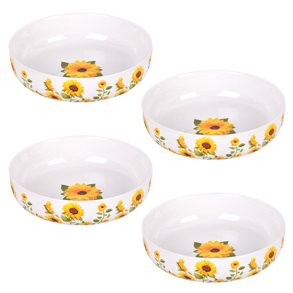 32oz Bowls, Set of 4-Sunflower