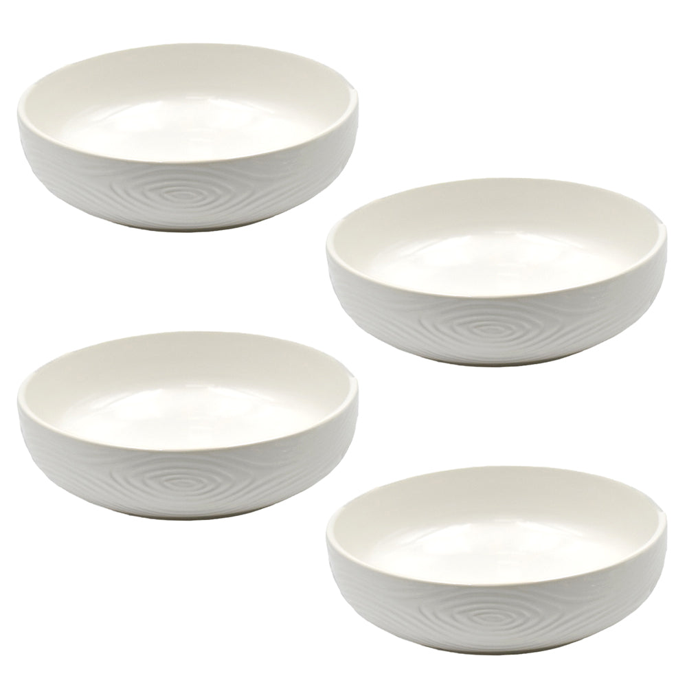 32oz Bowls, Set of 4-Woodland White