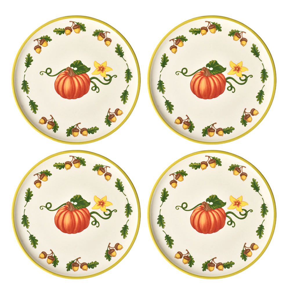 Essential 8" Plates, Set of 4-Harvest