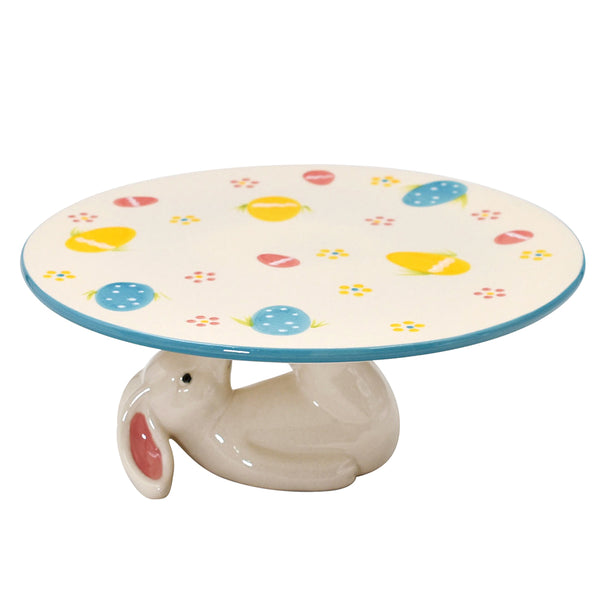 temp-tations 10" Egghunt Cake Stand with Bunny