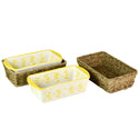 temp-tations Loaf Pans in Baskets-Old World Yellow