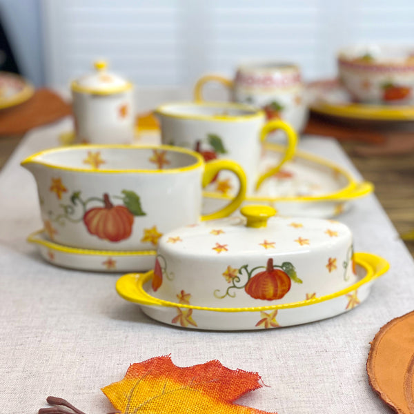 Autumn Completer Set with Oval Tray