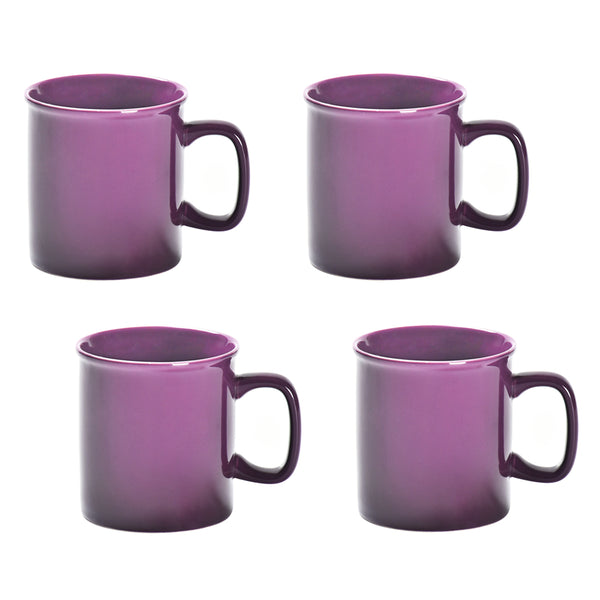 14 oz Ombre Canteen Mugs, Set of 4-Purple