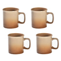 14 oz Ombre Canteen Mugs, Set of 4-Taupe