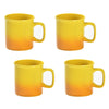 14 oz Ombre Canteen Mugs, Set of 4-Yellow