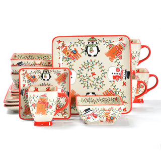temp-tations 16-piece dinnerware set in Winter Whimsy Christmas