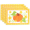 temp-tations Set of 4 Placemats in Pumpkin Patch