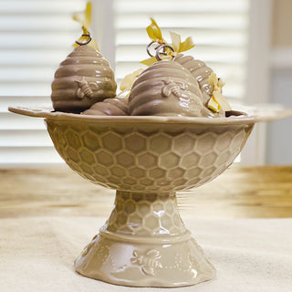 Bee-lieve Pedestal Bowl with 6 Place Card Holders