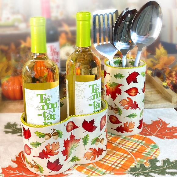 Multi Use Utensil Crock, 2Piece Set Temptations LLC