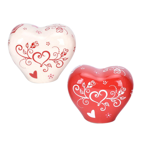 Romance Decorative Hearts, Set of 2