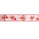 Temp-tations Washable Table Runner, 72" Romance hearts for Valentine's Day
