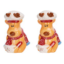 Christmas Decorative Ceramic Characters, Set of 2