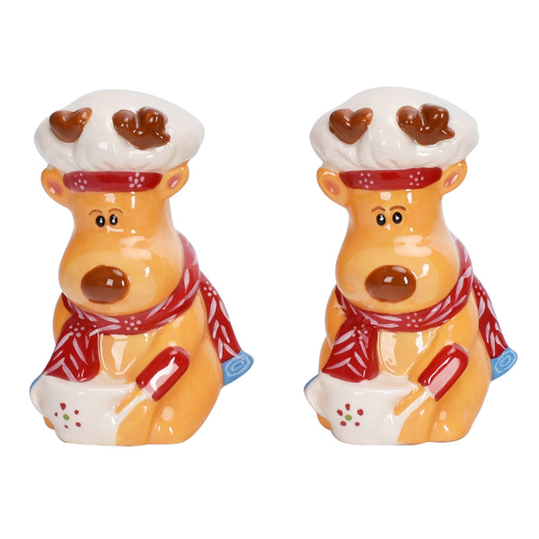 Christmas Decorative Ceramic Characters, Set of 2
