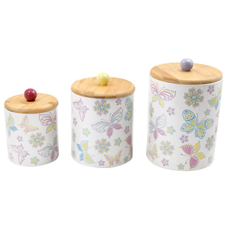 Countertop Storage Canisters, Set of 3-All a Flutter