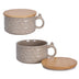 temp-tations set of 2 soup mugs with bamboo lids in taupe