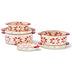 temp-tations 6-Piece Round Nesting Bakeware Set in Old World Cranberry