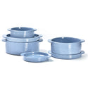 temp-tations 6-Piece Round Nesting Bakeware Set in Woodland Slate Blue