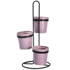 Temp-tations Woodland 3 Pots with Display Stand Set - Rose