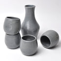 Set of 4 Grip Cups with Carafe-Woodland Grey