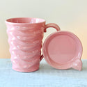 Wavelength Pink Mug with Lid