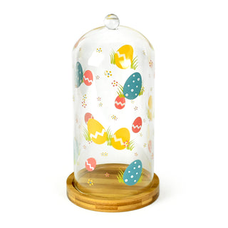 Temp-tations Glass Cloche with Wooden Base-Egghunt