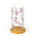 Temp-tations Glass Cloche with Wooden Base-Patriotic