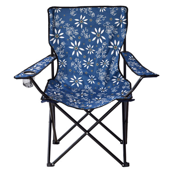 temp-tations Folding Camp Chair with Carrying Bag - Classic Blue