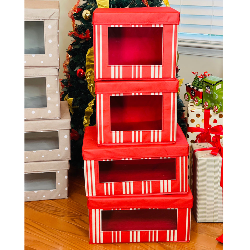 Collapsible Storage Boxes, Set of 4 Temptations LLC