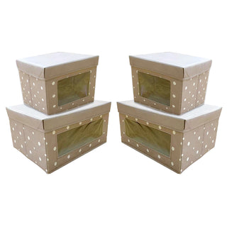 Collapsible Storage Boxes, Set of 4