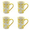 16 oz Tall Bistro Mugs, Set of 4-Old World Yellow