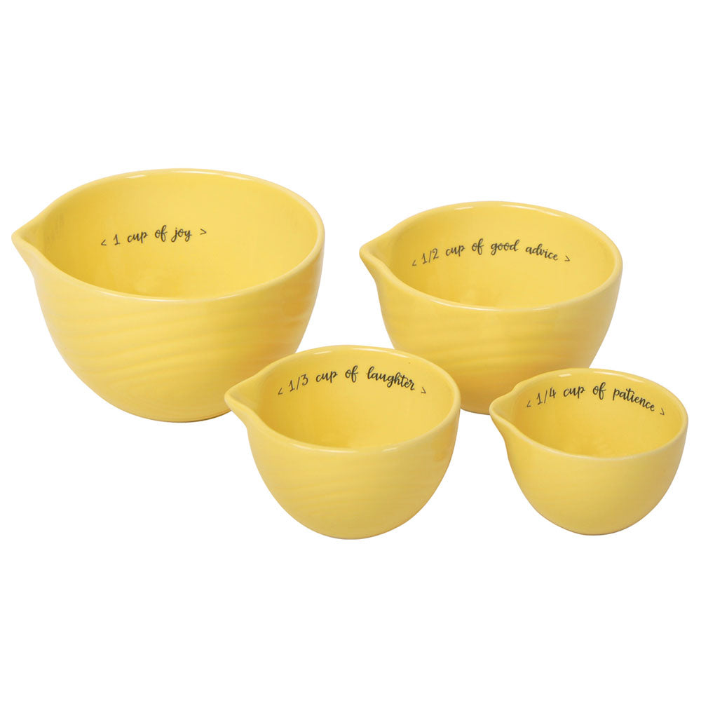 Buy buttercream Recipe for Happiness Measuring Cups, Set of 4