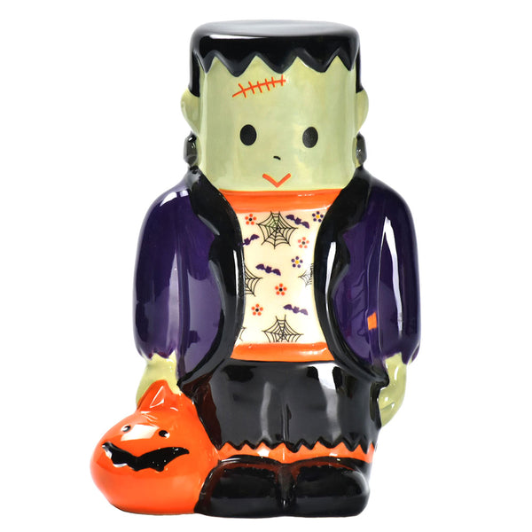 temp-tations Halloween Boofetti 8” Ceramic Figurine - Li'l Frankie the monster