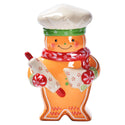 Merry Chefs 8” Ceramic Christmas Figurine - Gumdrop Gingerbread Man
