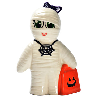 temp-tations Halloween Boofetti 8” Ceramic Figurine - Li'l Mummie the mummy