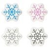 temp-tations Christmas Figural Appetizer Plates, Set of 4 in Snowflake