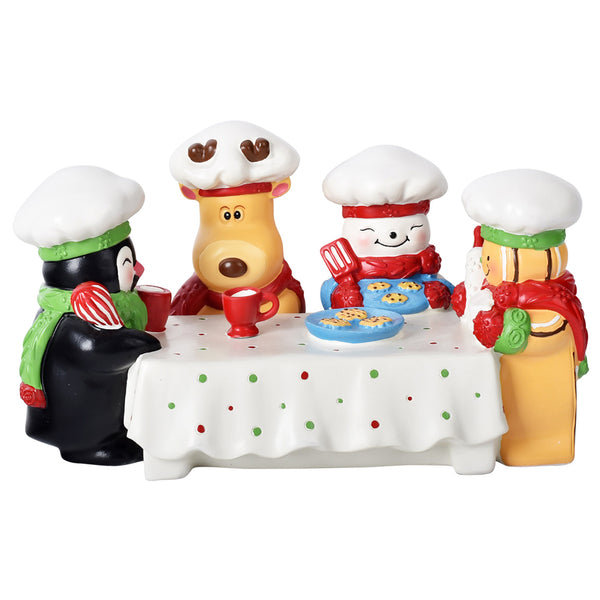 Merry Chefs Gathering Friends Figurine