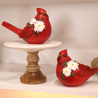 Resin Christmas Figurines-Cardinals