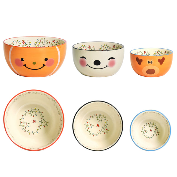 Winter Whimsy Nested Bowls, Set of 3