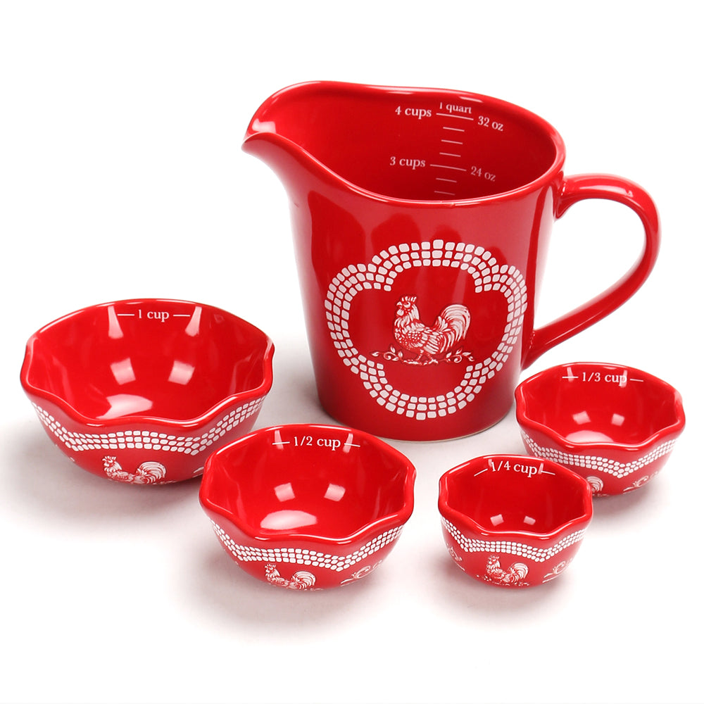 5Piece Liquid & Dry Measuring Set Temptations LLC