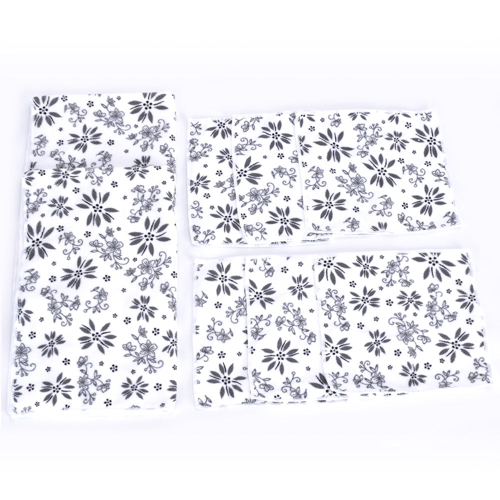 temp-tations Set of 8 Essentials Microfiber Towels - grey