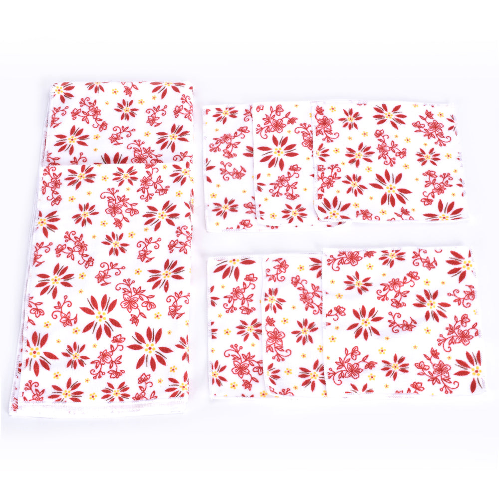 temp-tations Set of 8 Essentials Microfiber Towels - red